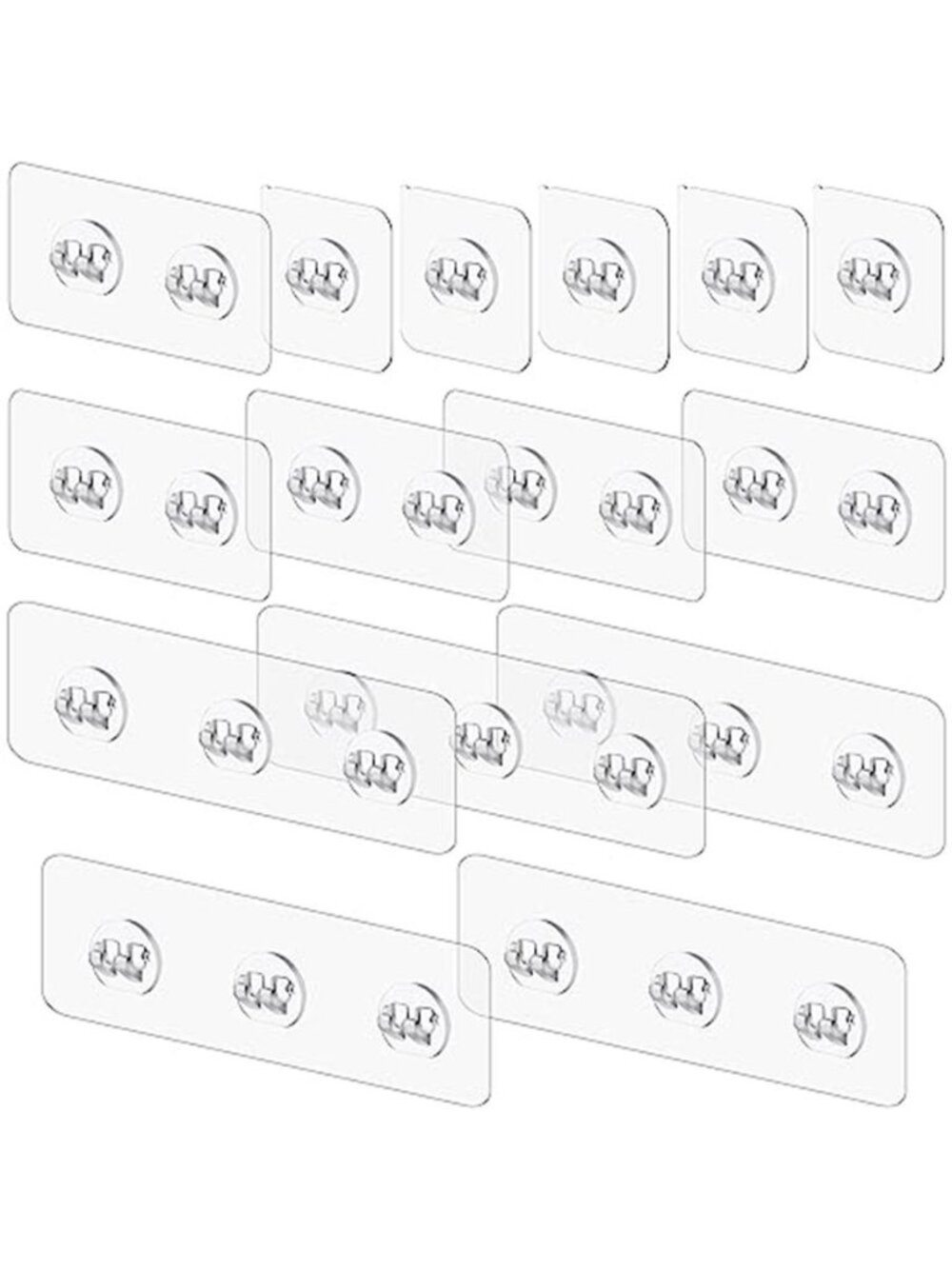 Shower Caddy Adhesive Replacement Hooks No Drill Waterproof Shelf Strips 15 Pack